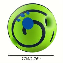 Squeaky Giggle Wobble Ball - Durable, Interactive Chew Toy for All Dog Breeds with Entertaining Sounds