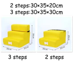 Hot Dog House Dog Stairs Pet 2/3 Steps Stairs for Small Dog Cat Pet Ramp Ladder Anti-slip Removable Dogs Bed Stairs Pet Supplies