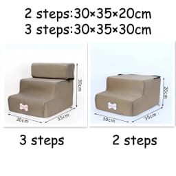 Hot Dog House Dog Stairs Pet 2/3 Steps Stairs for Small Dog Cat Pet Ramp Ladder Anti-slip Removable Dogs Bed Stairs Pet Supplies