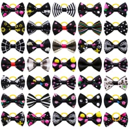 10/20/30PCS Pet Grooming Hair Bows Puppy Mix Colours Decorate Hair Accessories for Small Dog Hair Rubber Bands Dog Supplier