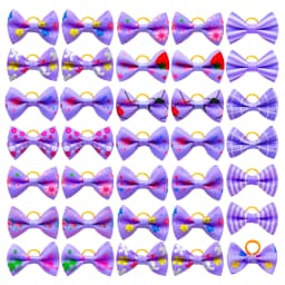 10/20/30PCS Pet Grooming Hair Bows Puppy Mix Colours Decorate Hair Accessories for Small Dog Hair Rubber Bands Dog Supplier