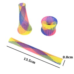 Cat Toys Colorful Spring Hose Kitten Grinding Claw Telescopic Spring Chew Toy Pet Interactive Training Chase Toys Pet Supplies