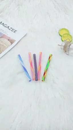 Cat Toys Colorful Spring Hose Kitten Grinding Claw Telescopic Spring Chew Toy Pet Interactive Training Chase Toys Pet Supplies