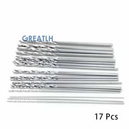 17pcs/set Stainless Steel Drill Bits Orthopedics Surgery Tool 0.8mm-4.8mm Autoclavable Drill Bits veterinary Pet 115mm Long