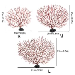 Aquarium Plants Decoration Tree Shape Plastic Resin Coral Fishing Tank Landscaping Omanments