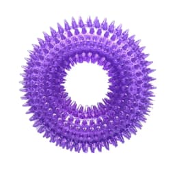 Strong Donut TPR Pet Dog Chew Toys with Squeak for Small Medium Dogs French Bulldog Corgi Border Shepherd Puppy Pets Accessories