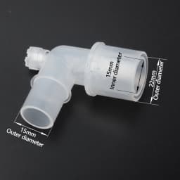 50pcs/100pcs Anesthesia Hose Connector Breathing Circuit Corrugated Tube L-Shaped Y-Shaped Connector Straight Connection Adapter