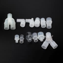 50pcs/100pcs Anesthesia Hose Connector Breathing Circuit Corrugated Tube L-Shaped Y-Shaped Connector Straight Connection Adapter