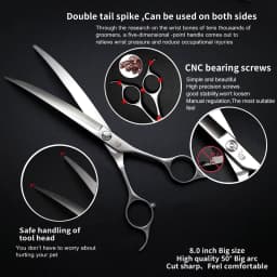 Crane Big Curved Scissors 50° 7.5/8inch Pet Dog Grooming Scissors Big Size Pets Hair Super Curved Shears ножницы Tijeras Tesoura