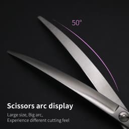 Crane Big Curved Scissors 50° 7.5/8inch Pet Dog Grooming Scissors Big Size Pets Hair Super Curved Shears ножницы Tijeras Tesoura