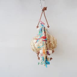 Handmade Straw Weaving Cap Shape Parrots Chew Toy Birdcage Hanging Swing Toy Bird Chew Toy Standing Perches for Cockatiel Conure