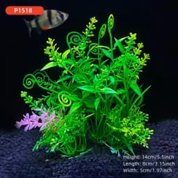 14cm/5.5inch Fish Tank Simulation Plant Aquarium Artificial DIY Decor Plants Water Grass Fish Tank Decorations