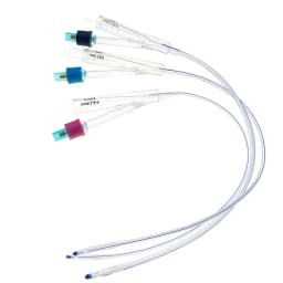 Pet Dog Canine Foley Catheter Long Time Indwelling 2-way Urinary Silicone Male Dog Relieve Urethral Obstruction With Stylet 5PCS