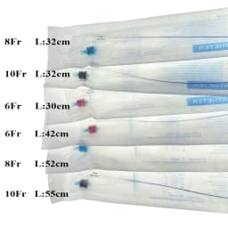 Pet Dog Canine Foley Catheter Long Time Indwelling 2-way Urinary Silicone Male Dog Relieve Urethral Obstruction With Stylet 5PCS