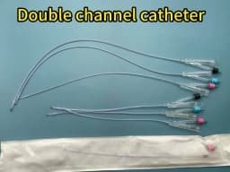 Pet Dog Canine Foley Catheter Long Time Indwelling 2-way Urinary Silicone Male Dog Relieve Urethral Obstruction With Stylet 5PCS