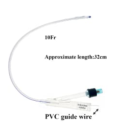 Pet Dog Canine Foley Catheter Long Time Indwelling 2-way Urinary Silicone Male Dog Relieve Urethral Obstruction With Stylet 5PCS