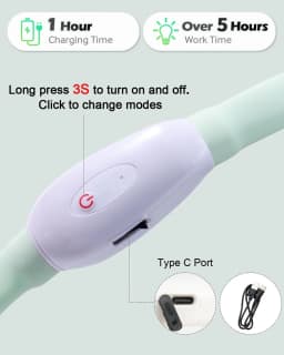 Lightweight USB Rechargeable Collar for Large Medium and Small Dogs, Glowing Dog Collar, 9 Flashing Modes, Soft Silicone Glowing