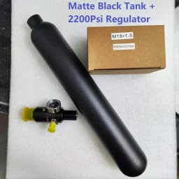 0.38LRound Aluminum Bottle 50mm OD M18*1.5 Inlet Thread Tank Bottle 20Mpa 4500psi Tank Regulator For Cylinder Diving