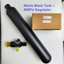 0.38LRound Aluminum Bottle 50mm OD M18*1.5 Inlet Thread Tank Bottle 20Mpa 4500psi Tank Regulator For Cylinder Diving