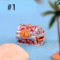 4pcs Treasure Chest Box, Fish Tank Aquarium Decoration Cartoon Treasure Box Mini Resin Underwater Ornaments
