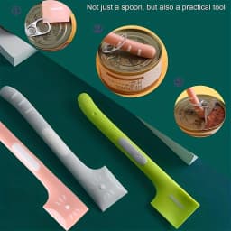 Reusable Pet Canned Spoon Silicone Pet Wet Food Mixing Spoon Pet Tableware Accessories Feeder Shovel Feeding Stirring Spoons
