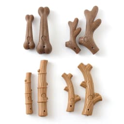 New Pet Teeth Grinding Toy Dog Interactive Bone Training Toy Bamboo Cleaning Teeth Fixing Wear Resistant Pet Products