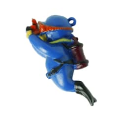 Fish Tank Diver Ornaments Landscape Decoration Aquarium Gifts Popular Floating, Hayao Miyazaki Blue Fatty with Ball and Line