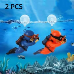 Fish Tank Diver Ornaments Landscape Decoration Aquarium Gifts Popular Floating, Hayao Miyazaki Blue Fatty with Ball and Line