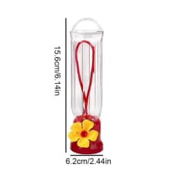 90ML Hummingbird Feeders Portable Transparent Hanging Bird Feeders Removable Lightweight Water Bowl Garden