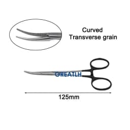 12.5cm Hemostatic Forceps Hemostatic Clamp Curved/Straight Tip Cutter Tool Stainless Steel Ophthalmic Eye Instrument