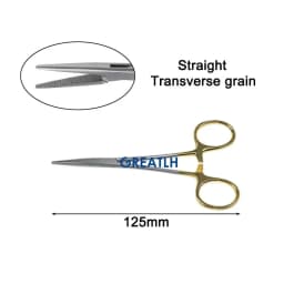 12.5cm Hemostatic Forceps Hemostatic Clamp Curved/Straight Tip Cutter Tool Stainless Steel Ophthalmic Eye Instrument