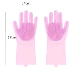 Pet Grooming Cleaning Gloves Dog Cat Bathing Shampoo Glove Scrubber Magic Dishwashing Cleanner Sponge Silicon Hair Removal Glove