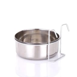 Cat Hanger Cage Cup Stainless Steel Pet Feeding Tools Stationary Dog Bowl Hanging Feeder Dish Travel Food Water Bowls