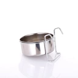 Cat Hanger Cage Cup Stainless Steel Pet Feeding Tools Stationary Dog Bowl Hanging Feeder Dish Travel Food Water Bowls