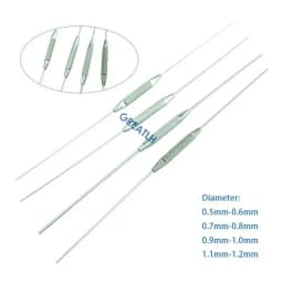 4pcs/set Stainles Steel/Titanium Double Hended Lacrimal Passage Probe Veterinary Ophthalmic Flushing Tool Eye Instrument