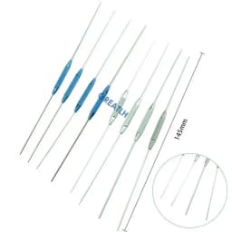 4pcs/set Stainles Steel/Titanium Double Hended Lacrimal Passage Probe Veterinary Ophthalmic Flushing Tool Eye Instrument