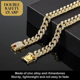 Luxury Cuban Link Cat Necklace Gold Chain Collar for Cats, Kitten Puppy Luxury Rhinestone Jewelry Wedding Prom Accessories