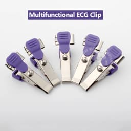 5pcs Reusable Veterinary ECG/EKG Alligator Clip Multifunctional Clip Adapter for Animals Pets Dog Cat Vet Equipment