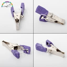 5pcs Reusable Veterinary ECG/EKG Alligator Clip Multifunctional Clip Adapter for Animals Pets Dog Cat Vet Equipment