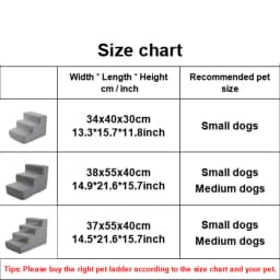 Pet Stairs Toys Cat Dog Ladder 2 3 4 Step Stairs for Dogs Puppy Ramp Detachable Sponge Pet Ladder Accessories