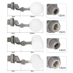 1Pcs 1/2" 3/4" Farm Floating Ball Valve Shut Off Automatic Drinker Bowl Water Tank Fish Tank Water Level Control Water Tower