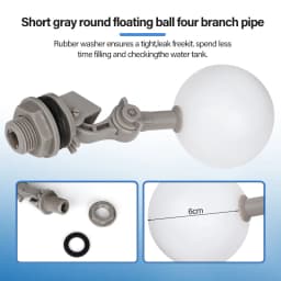 1Pcs 1/2" 3/4" Farm Floating Ball Valve Shut Off Automatic Drinker Bowl Water Tank Fish Tank Water Level Control Water Tower