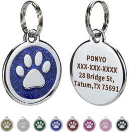 Pet ID Tags Free Engraving Pet Anti-lost Collar Pendant Personalized Puppy Name Tag Cat Paw Decoration Customized Product