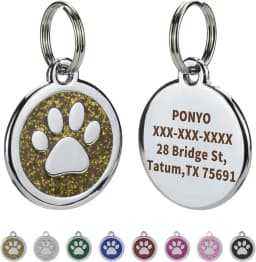 Pet ID Tags Free Engraving Pet Anti-lost Collar Pendant Personalized Puppy Name Tag Cat Paw Decoration Customized Product