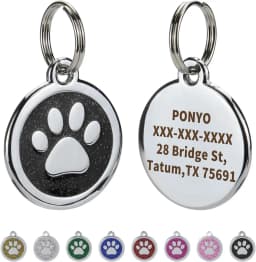 Pet ID Tags Free Engraving Pet Anti-lost Collar Pendant Personalized Puppy Name Tag Cat Paw Decoration Customized Product
