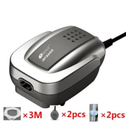 Resun Aquarium Air Pump Fish Tank Mini Silent Compressor Single Double Outlet Oxygen Pumps Aquariums Aquatic Accessories 220v