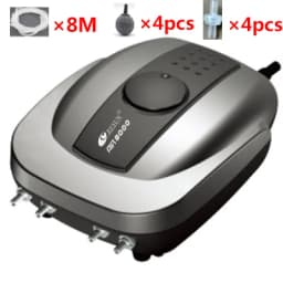 Resun Aquarium Air Pump Fish Tank Mini Silent Compressor Single Double Outlet Oxygen Pumps Aquariums Aquatic Accessories 220v