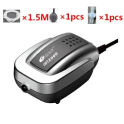 Resun Aquarium Air Pump Fish Tank Mini Silent Compressor Single Double Outlet Oxygen Pumps Aquariums Aquatic Accessories 220v