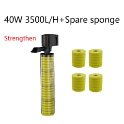 110V 220V new reinforced aquarium built-in sponge filter three-in-one circulating silent water pump oxygenation filter pump