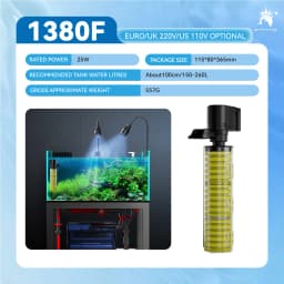 110V 220V new reinforced aquarium built-in sponge filter three-in-one circulating silent water pump oxygenation filter pump